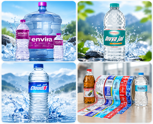 Multi-Coloured Printed Wrap-Around BOPP Labels